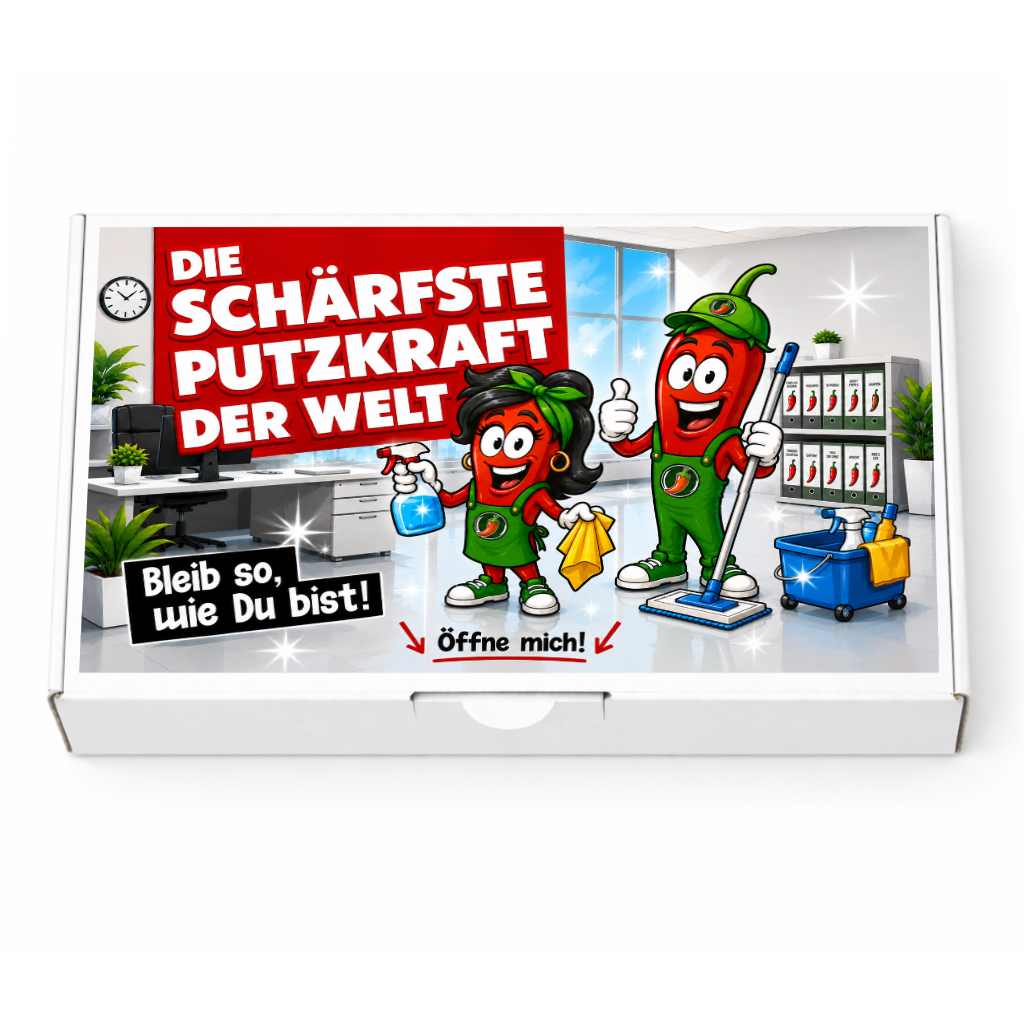 Die schärfste Putzkraft der Welt 💪🧽 Ein witziges Geschenk Set für Reinigungskräfte und Haushaltshilfen