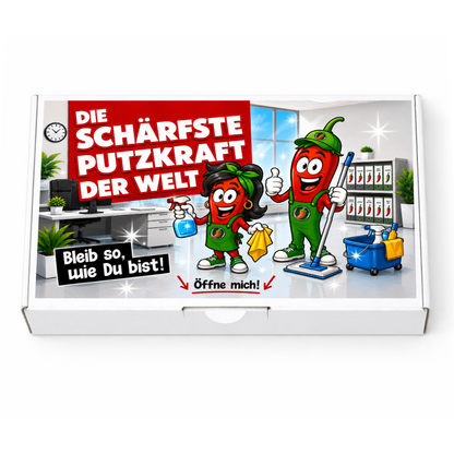 Die schärfste Putzkraft der Welt 💪🧽 Ein witziges Geschenk Set für Reinigungskräfte und Haushaltshilfen