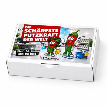 Die schärfste Putzkraft der Welt 💪🧽 Ein witziges Geschenk Set für Reinigungskräfte und Haushaltshilfen