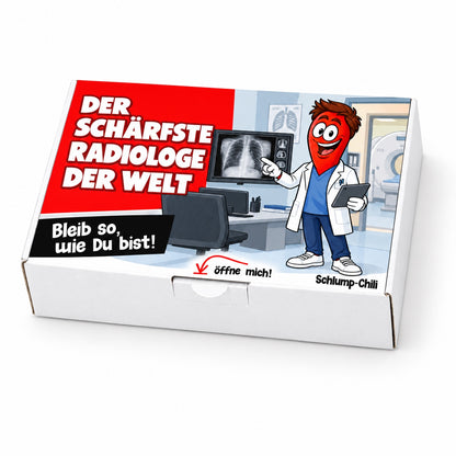 Der schärfste Radiologe der Welt – Geschenkschachtel schräg
