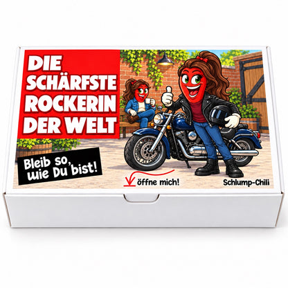 Die schärfste Rockerin der Welt – Vorderansicht