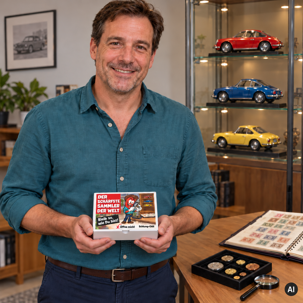 Der schärfste Sammler der Welt – Lifestylebild der Chili-Geschenkbox