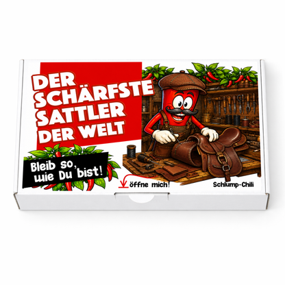 Der schärfste Sattler der Welt Geschenk Set