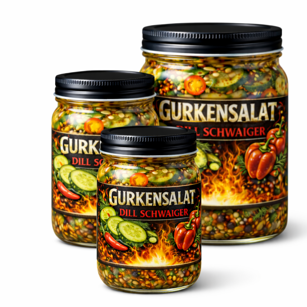 Scharfer Gurkensalat mit Chili "Dill Schweiger"