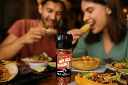 AUAAUA® scharfe Chilisalz Gewürzmühle
