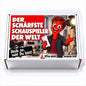 Der schärfste Schauspieler der Welt – weiße Geschenkbox, Vorderansicht