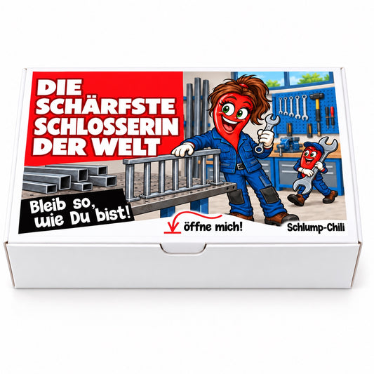 Die schärfste Schlosserin der Welt – Schachtel frontal