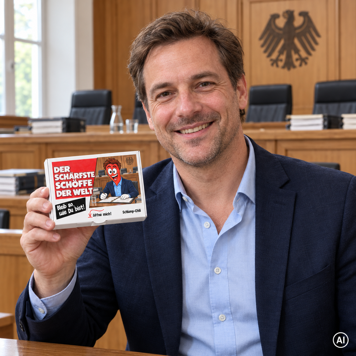 Der schärfste Schöffe der Welt – Geschenkidee (AI)