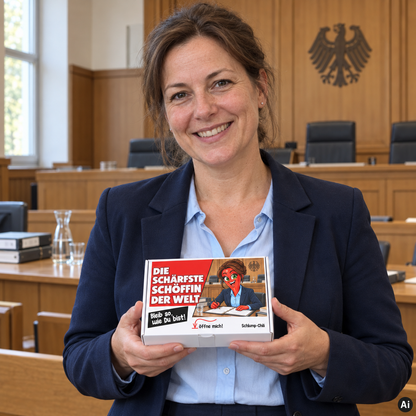 Die schärfste Schöffin der Welt – Geschenkidee (AI)