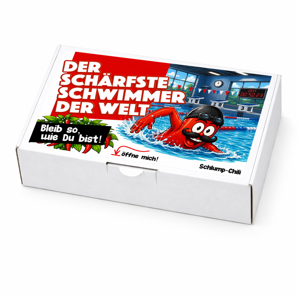 Der schärfste Schwimmer der Welt - Ein witziges Geschenk Set