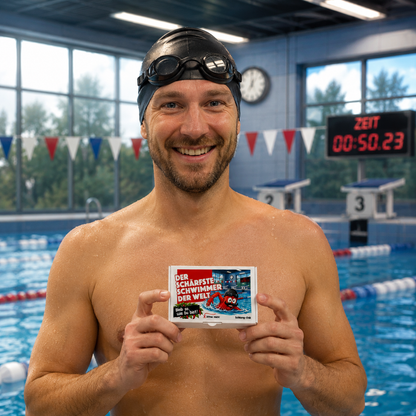 Der schärfste Schwimmer der Welt - Ein witziges Geschenk Set