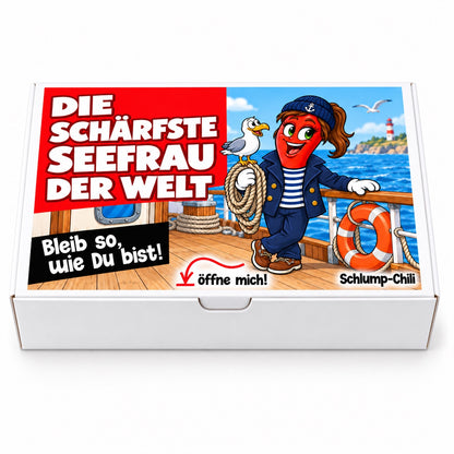 Die schärfste Seefrau der Welt – Geschenkschachtel frontal