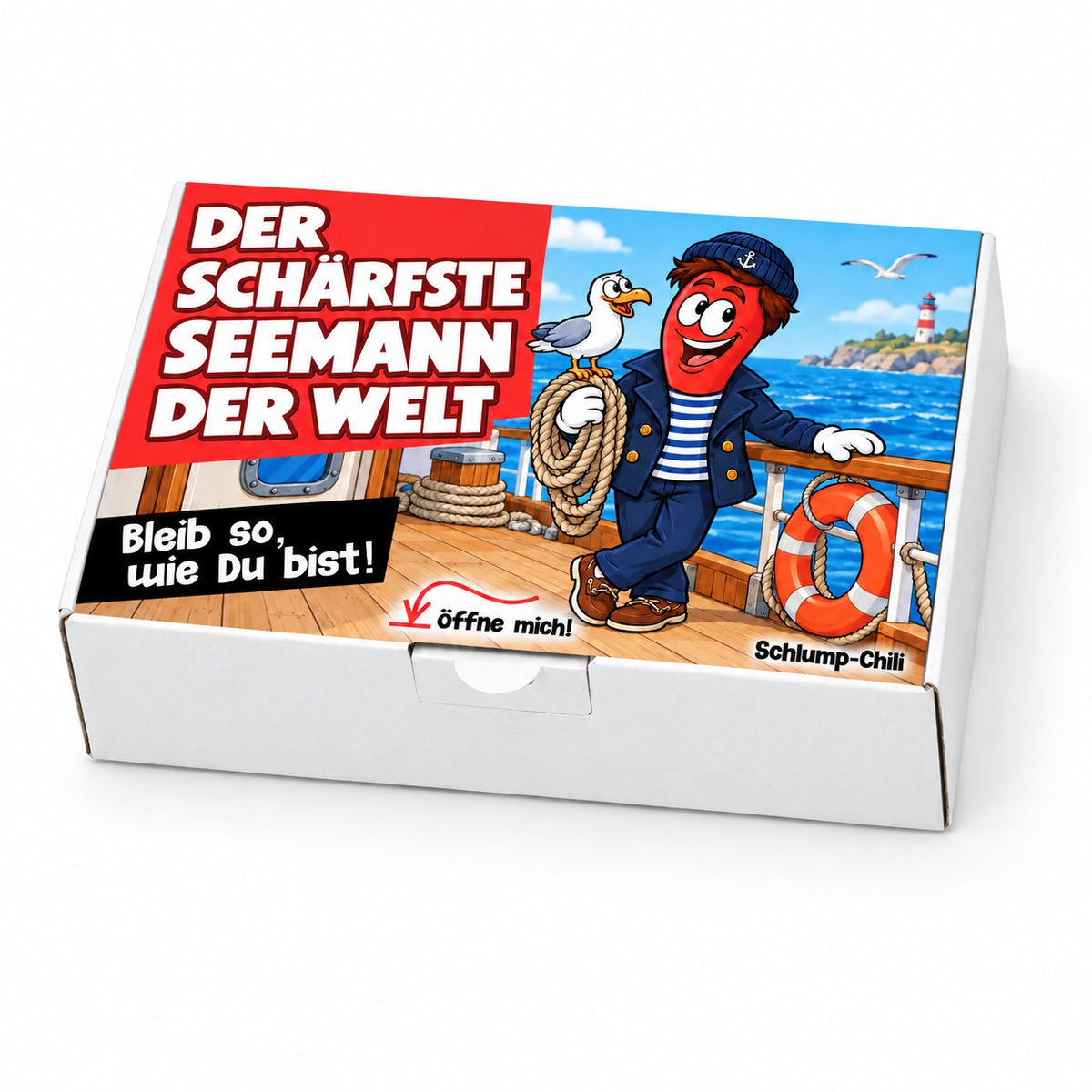 Der schärfste Seemann der Welt – Geschenkschachtel schräg
