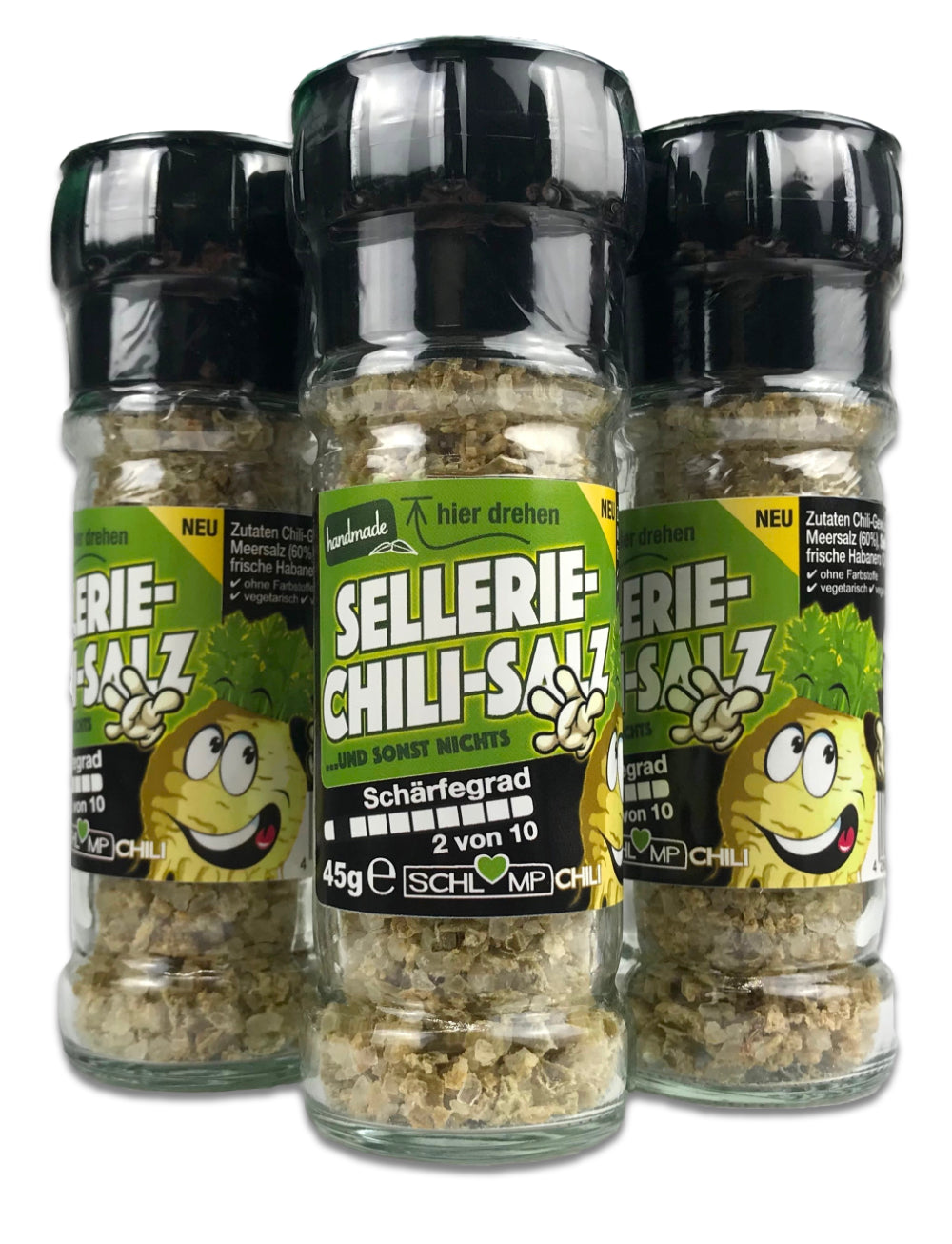 Sellerie Chili Gewürzsalz Mühle