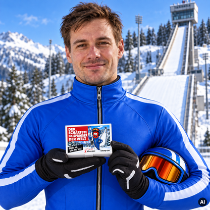 Der schärfste Skispringer der Welt - Ein witziges Geschenk!