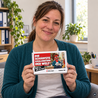 Die schärfste Sozialarbeiterin der Welt – Geschenkidee (AI)