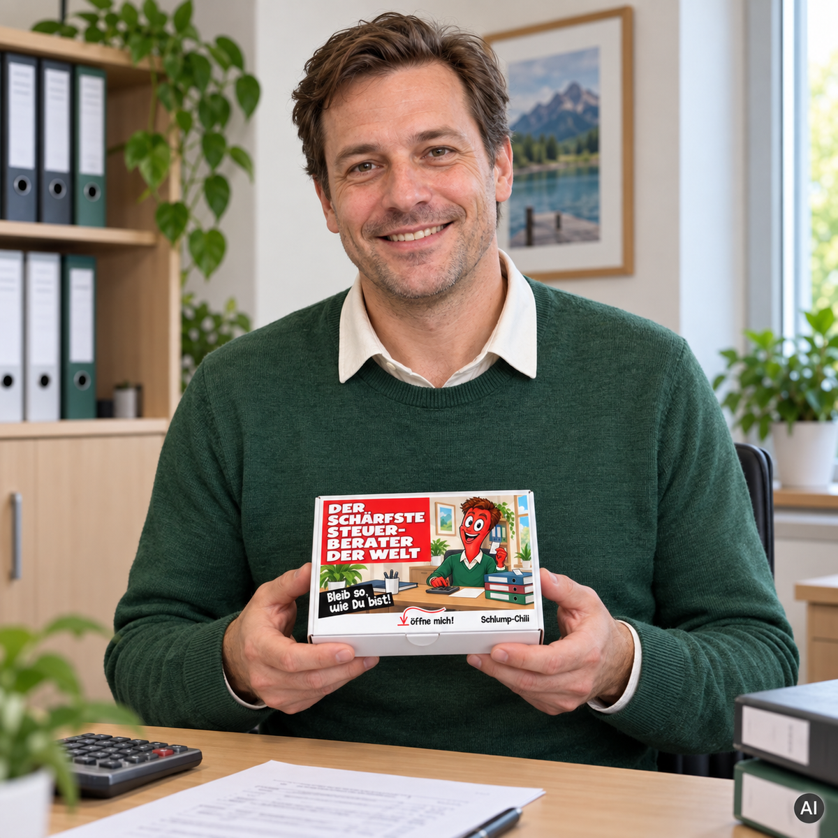 Der schärfste Steuerberater der Welt – Geschenkidee (AI)
