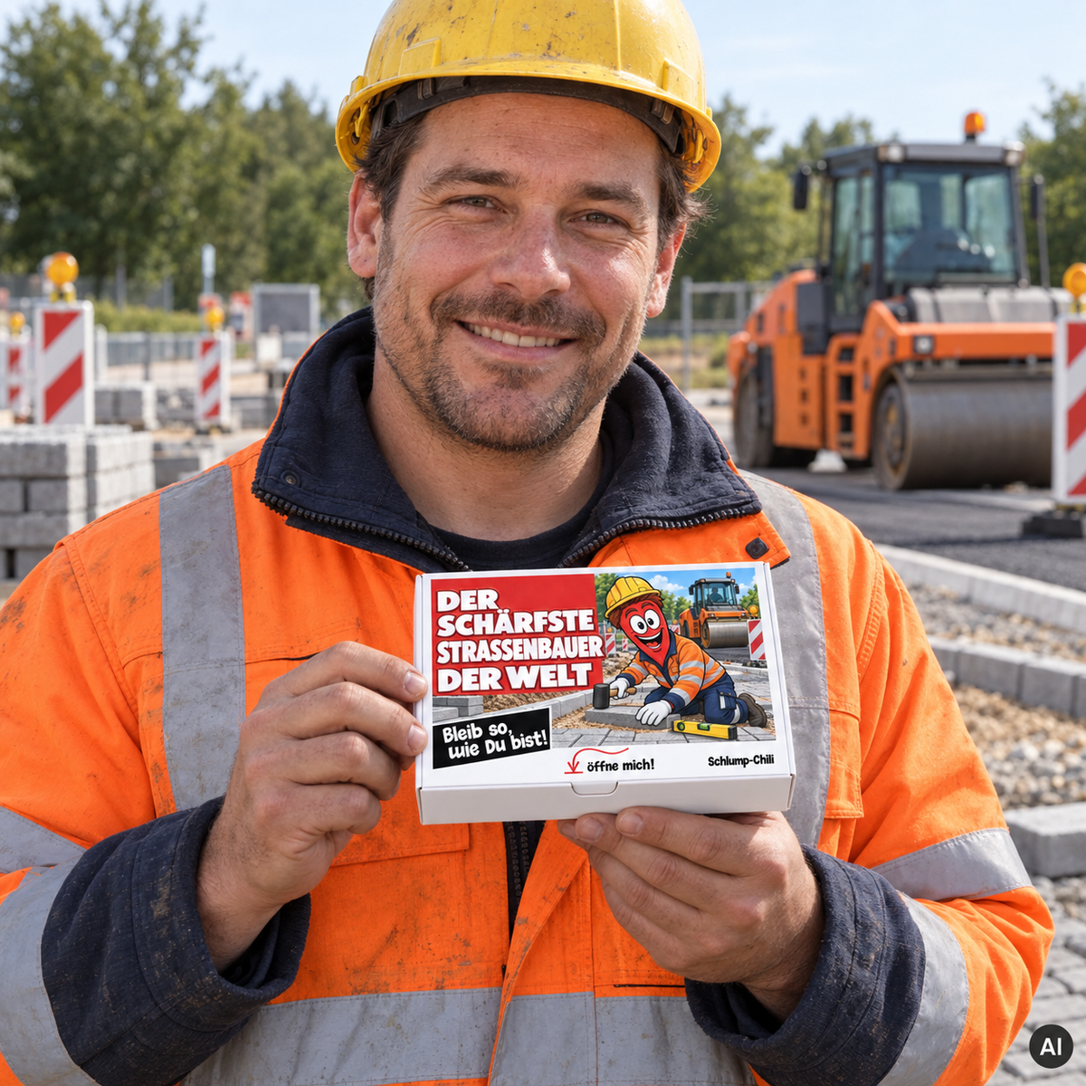 Der schärfste Straßenbauer der Welt – Geschenkidee (AI)
