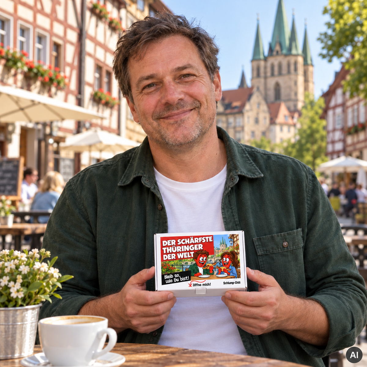 Der schärfste Thüringer der Welt – Geschenkidee (AI)