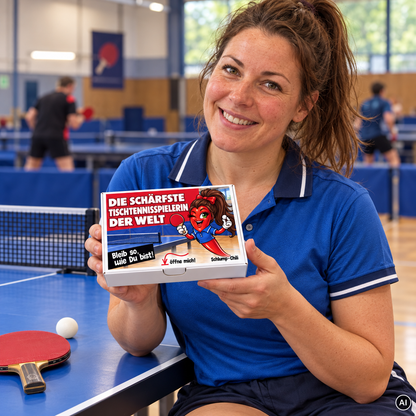 Die schärfste Tischtennisspielerin der Welt - Ein witziges Geschenk!