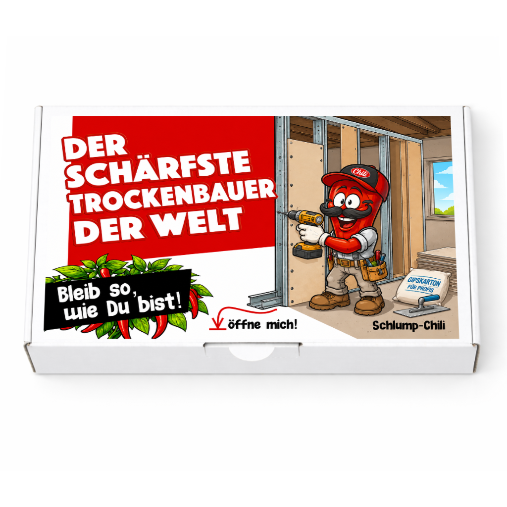 Der schärfste Trockenbauer der Welt - Ein witziges Geschenk für Handwerker