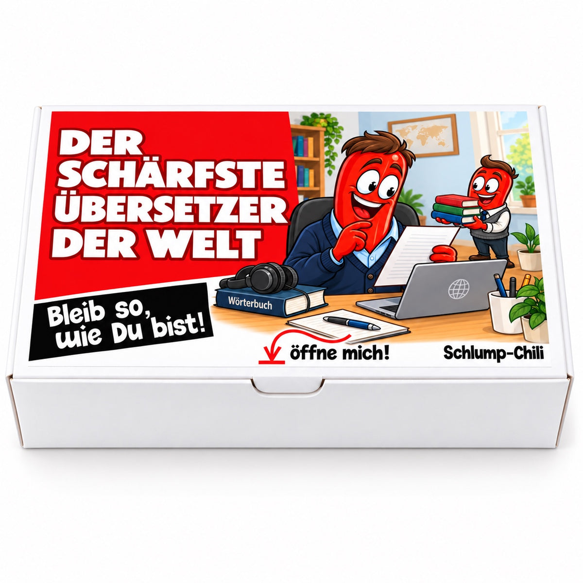 Der schärfste Übersetzer der Welt – Geschenkschachtel frontal