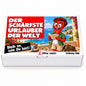 Der schärfste Urlauber der Welt – Geschenkbox Vorderansicht
