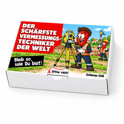 Der schärfste Vermessungstechniker der Welt – Schachtel schräg