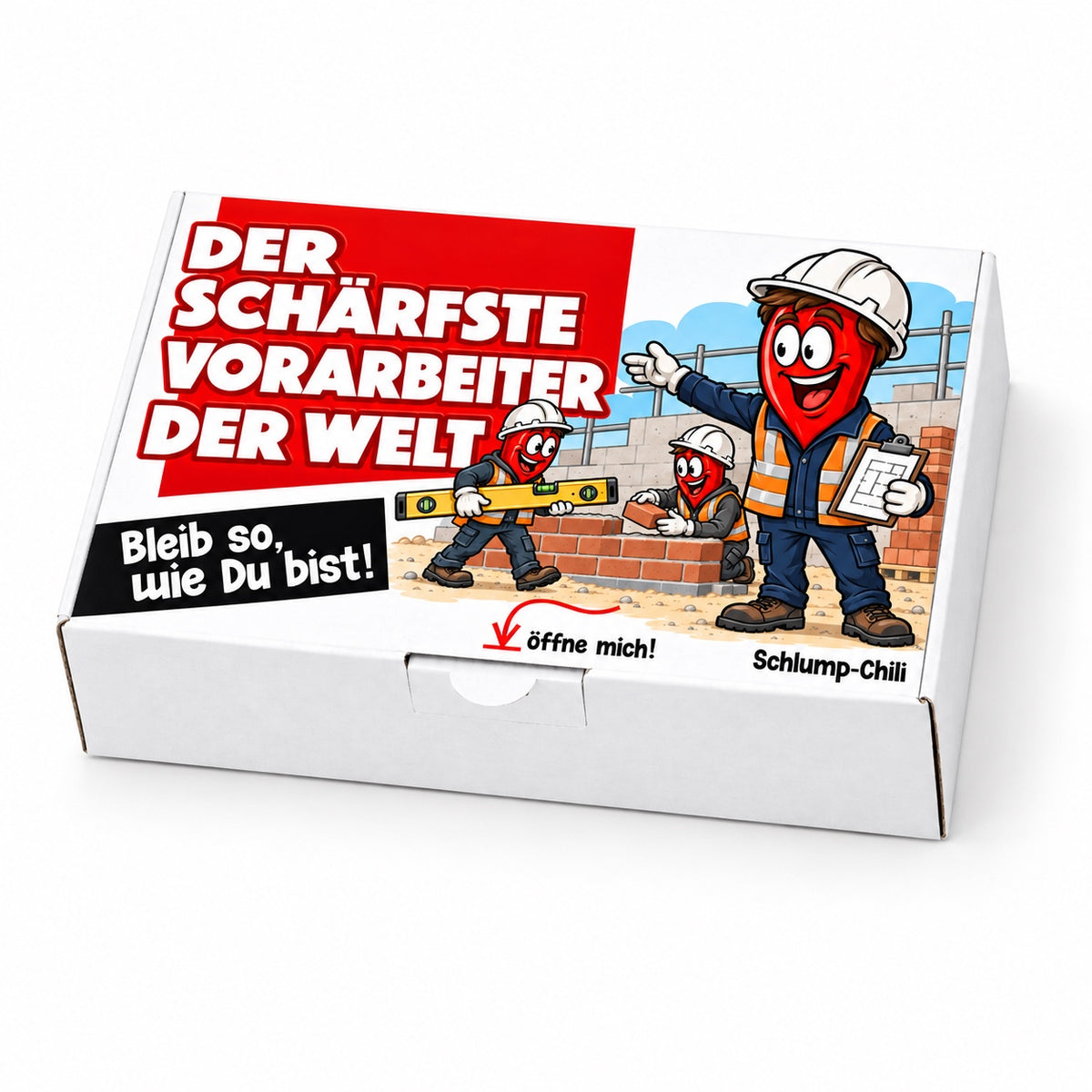 Der schärfste Vorarbeiter der Welt – Geschenkschachtel schräg
