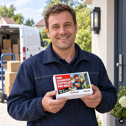 Der schärfste Zusteller der Welt – Geschenkidee (AI)