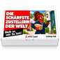 Die schärfste Zustellerin der Welt – Geschenkbox Vorderansicht