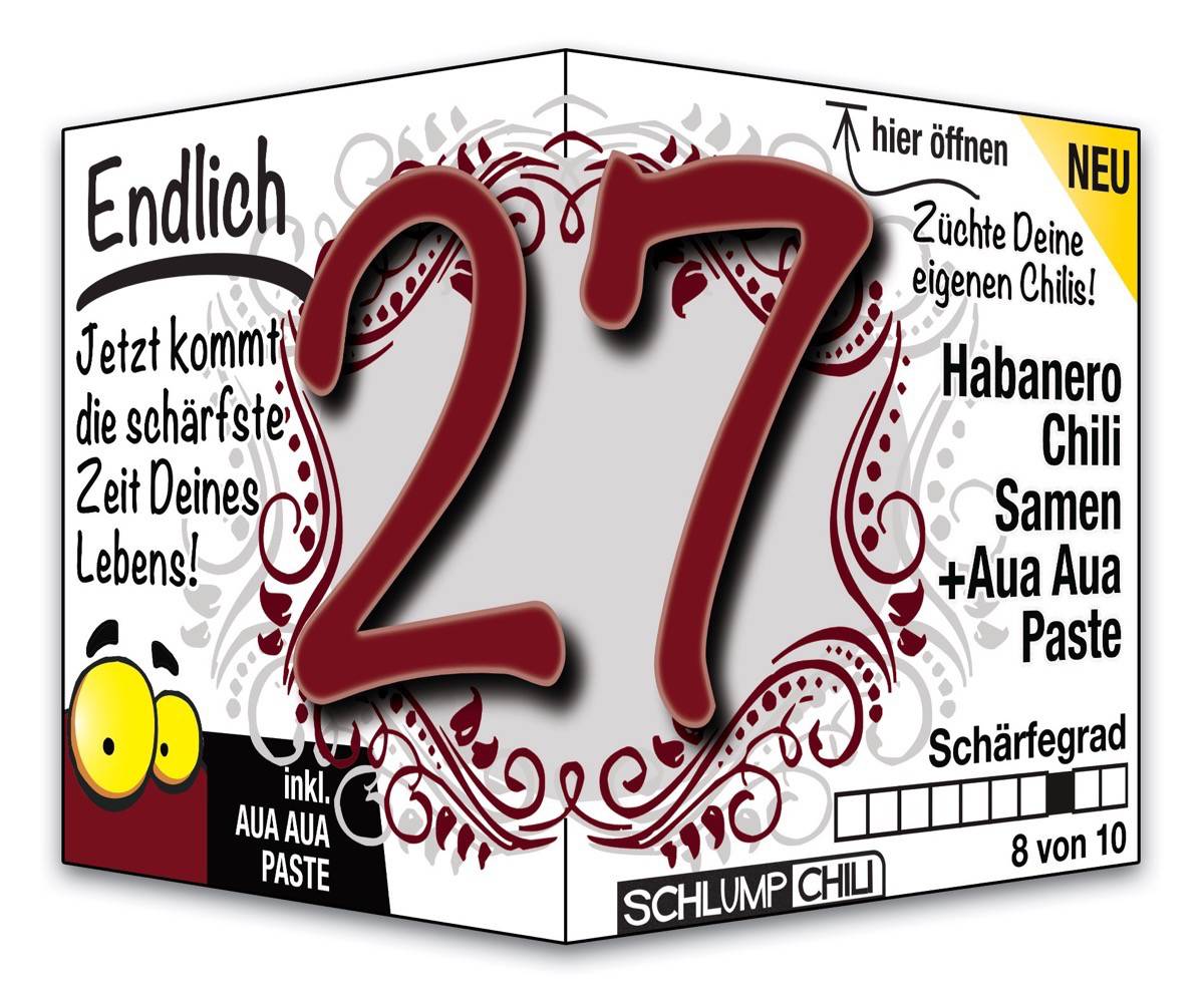 Witziges Präsent zum 27. Geburtstag