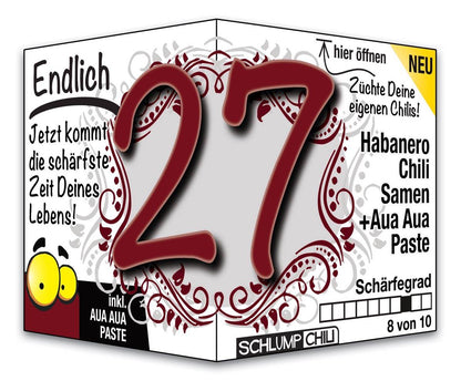 Witziges Präsent zum 27. Geburtstag