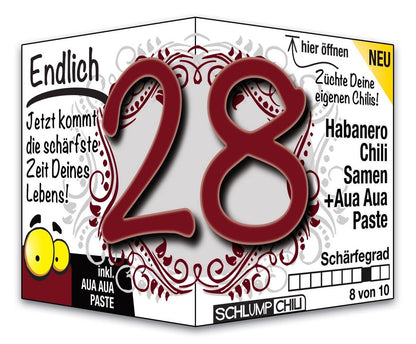 Witziges Präsent zum 28. Geburtstag
