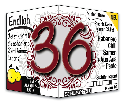 Witziges Präsent zum 36. Geburtstag