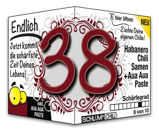 Witziges Präsent zum 38. Geburtstag