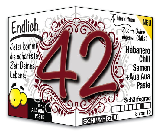 Witziges Präsent zum 42. Geburtstag