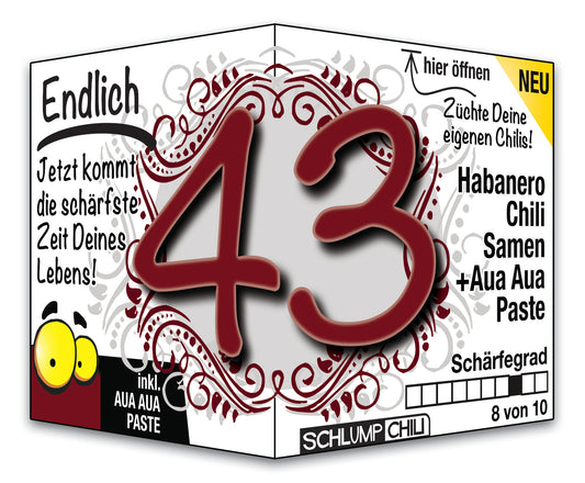 Witziges Präsent zum 43. Geburtstag