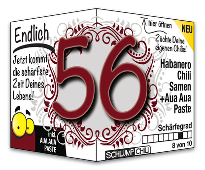 Witziges Präsent zum 56. Geburtstag