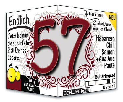 Witziges Präsent zum 57. Geburtstag