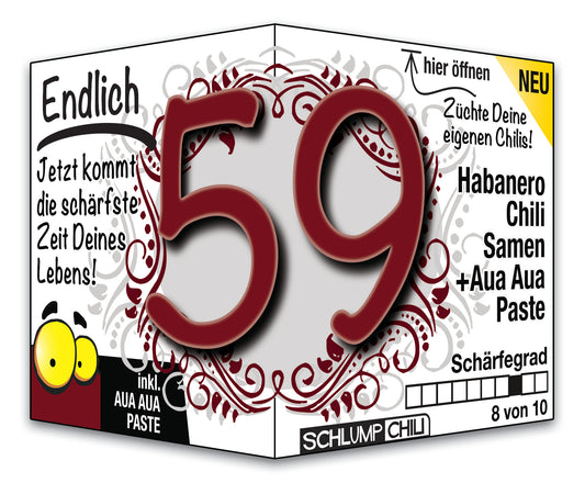 Witziges Präsent zum 59. Geburtstag