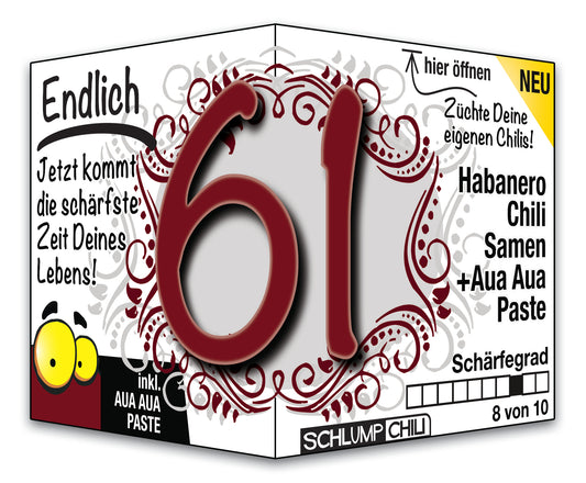 Witziges Präsent zum 61. Geburtstag