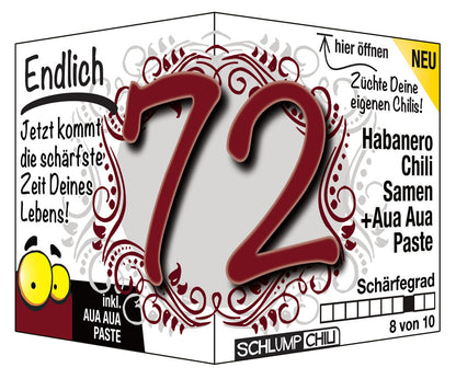 Witziges Präsent zum 72. Geburtstag