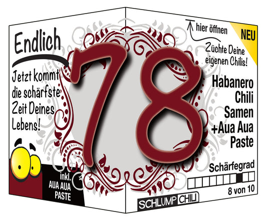 Witziges Präsent zum 78. Geburtstag