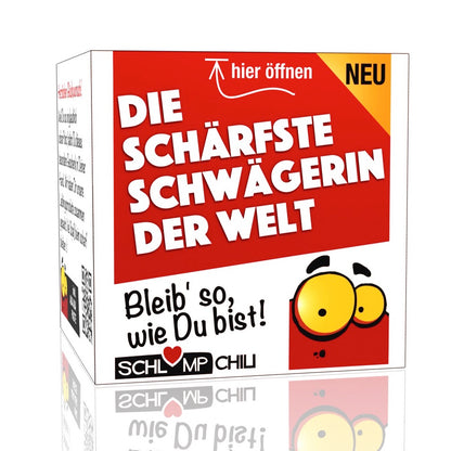 Lustiges Präsent für eine Schwägerin zum Geburtstag